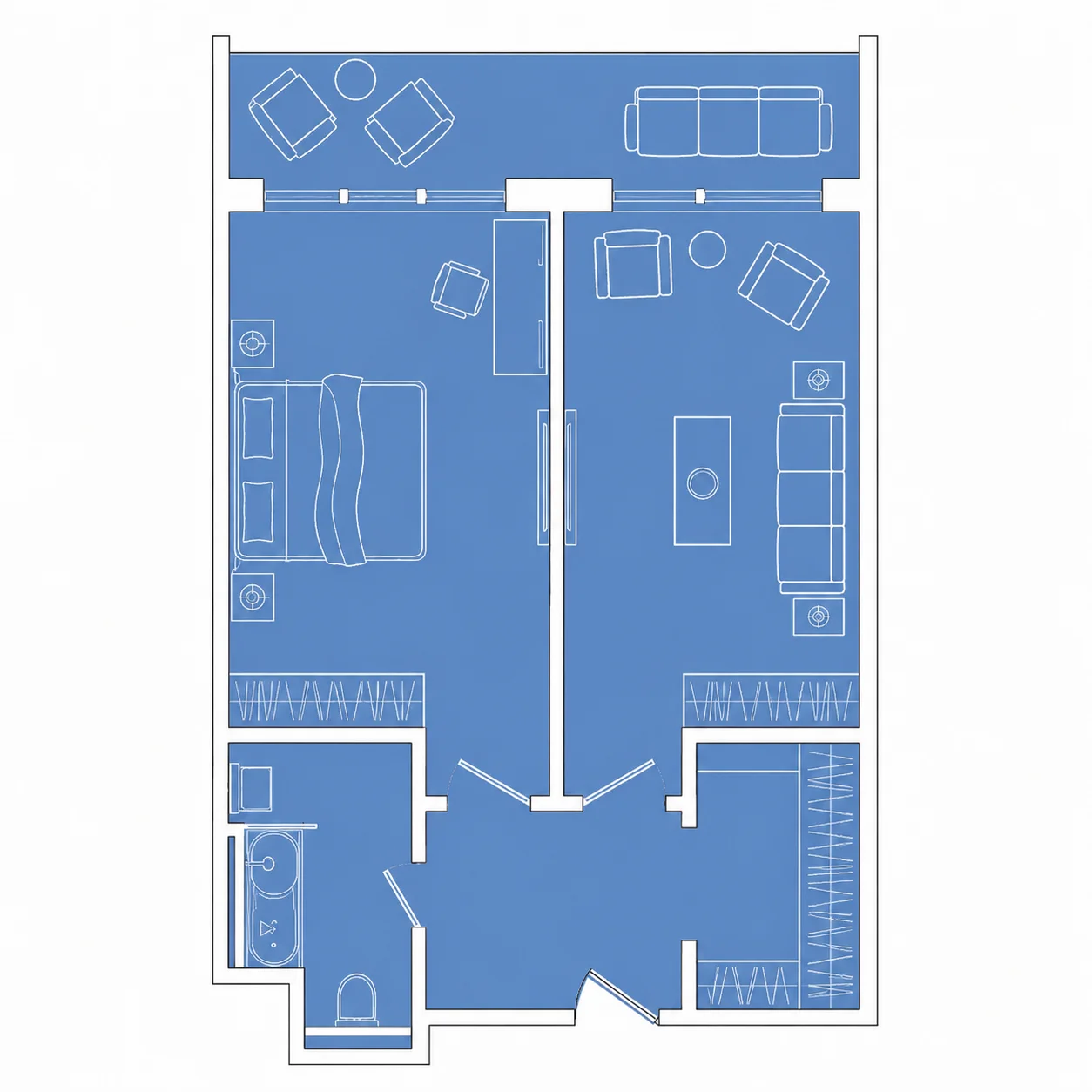 Планировка Alean Select Montvert 55 м²
